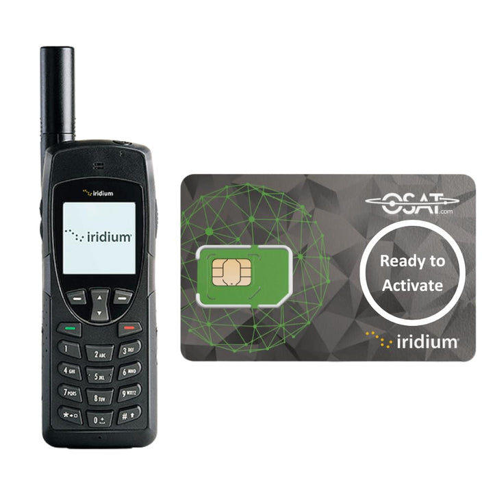 OSAT Iridium 9555 Satellitentelefon mit aktivierbarer Prepaid-SIM-Karte (Keine Sendezeit inbegriffen
