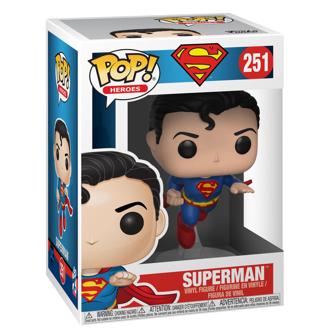 Funko POP! Heroes: Superman - Flying Superman - (80th Anniversary) - DC Comics - Vinyl-Sammelfigur -