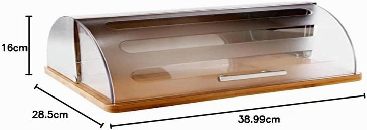 SG Secret de Gourmet 5Five Brotkasten – Aus hochwertigem Bambus und Edelstahl – Brotkorb – Praktisch