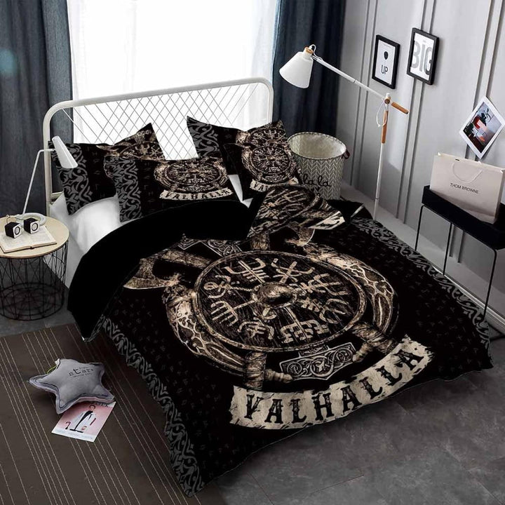 RFFLUX 3D Wikinger Bettwäsche Set 135x200 cm 2teilig mit Reissverschluss Weiche und Angenehme Schlaf
