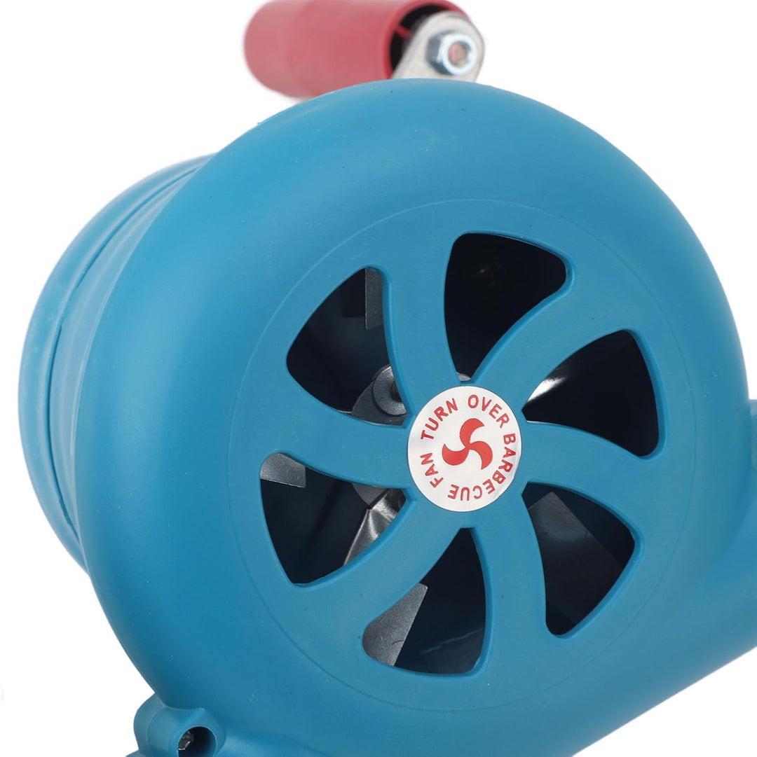Fockety BBQ-Ventilator-Luftgebläse, Tragbarer Handkurbel-BBQ-Ventilator, Erhöht die Feuerkraft, Schn