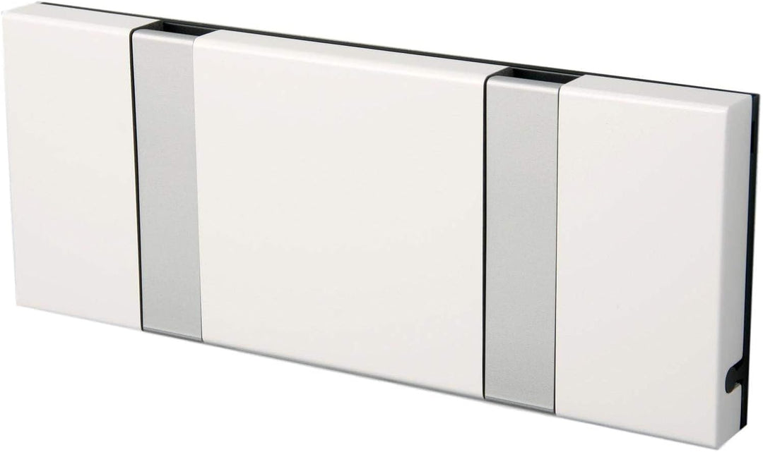 LoCa Garderobe Knax 2 weiss (Haken klappbar Alu) Garderoben-Leiste Kleiderhaken Flur modern Garderob