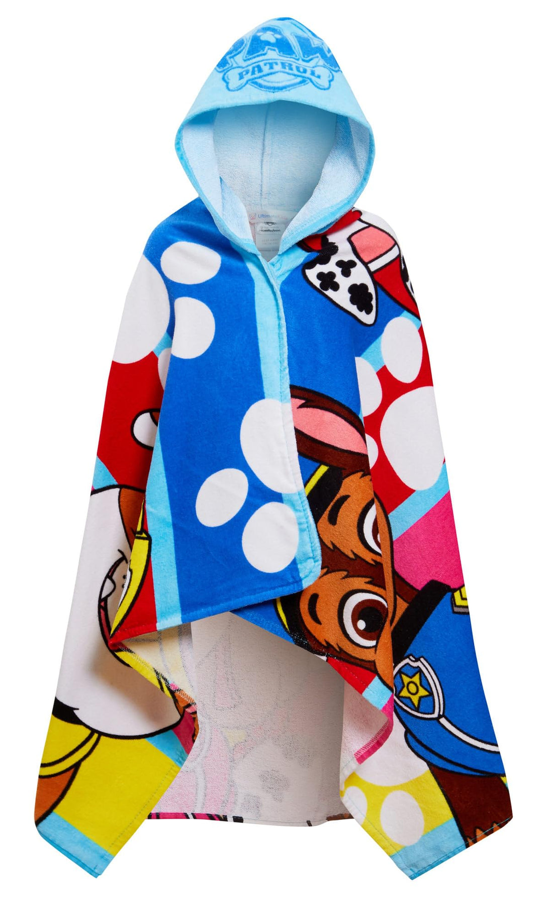 PAW Patrol Kapuzenhandtuch, 100% Baumwolle, Skye Chase Poncho, Kinder-Strandtuch, Jungen-Badetuch, M