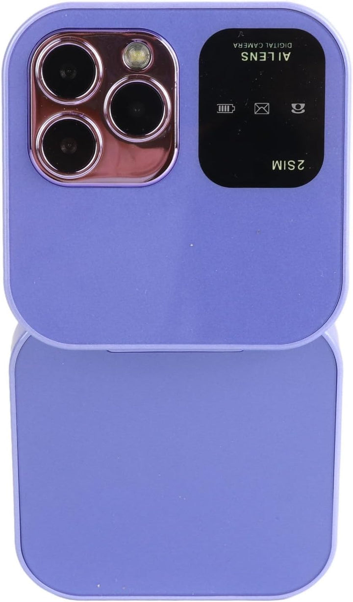 2G Klapphandy für Senioren, 2 SIM-Karten, Kleines Display, Faltbares Handy mit LED-Taschenlampe, Rüc