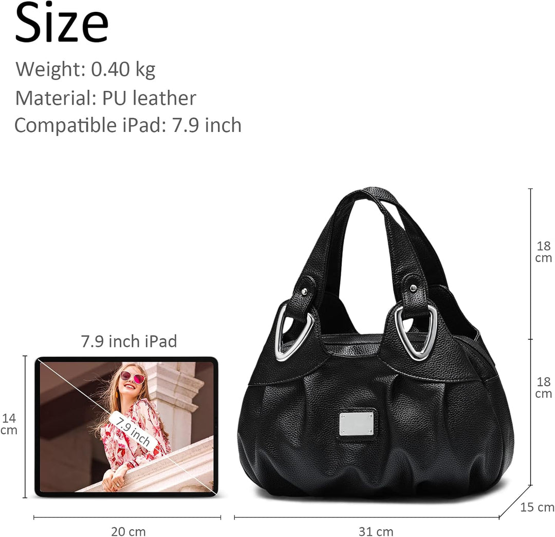 DIRRONA Elegant Damen Handtasche Schultertasche Gross Kapazität Tragetasche Leicht Reise Taschen Was