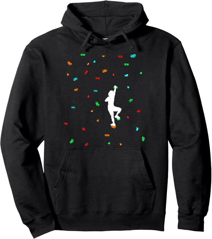 Bouldern Klettern Sportklettern Bergsteigen Kletterhalle Pullover Hoodie