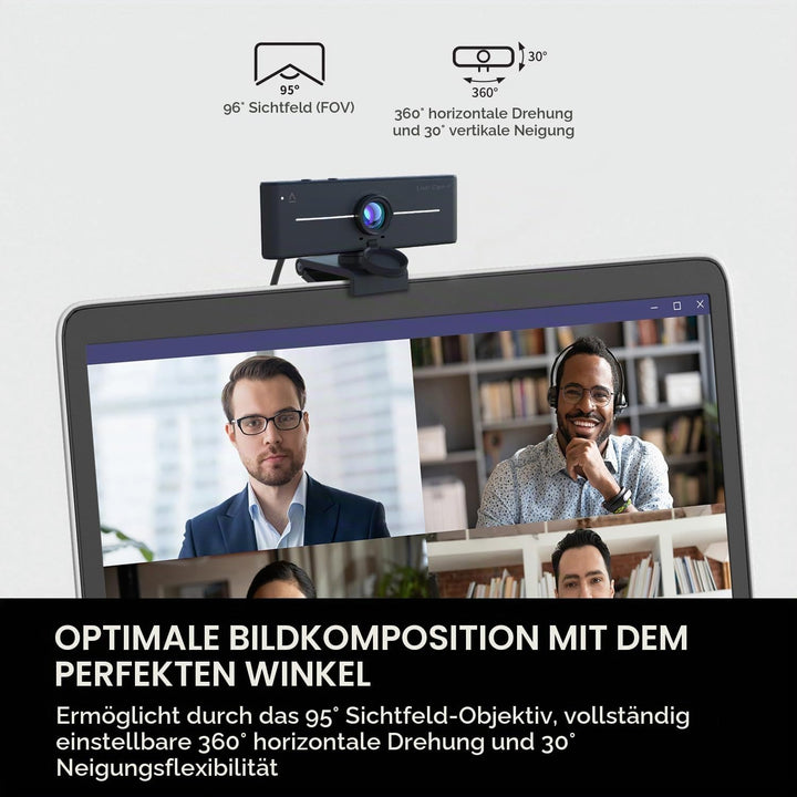 CREATIVE Live! Cam 4K UHD USB Webcam with Backlight Compensation, Up to 60 FPS, 95° Wide-Angle Lens,