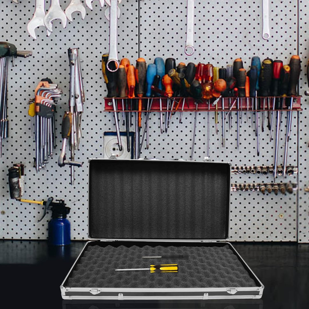 DOITOOL Werkzeugkoffer aus Aluminium Flightcase mit Schaumstoffpolsterung Abschliessbarer Werkzeugka