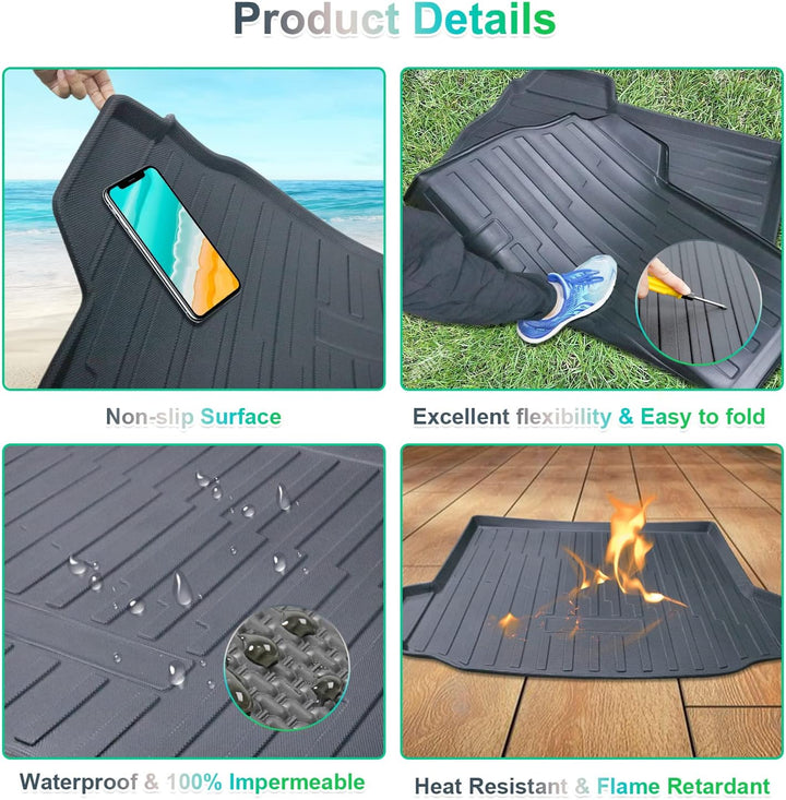 GAFAT 2017-2023 2024 B-M-W X3 G01 Kofferraummatte, TPE Allwetter Kofferraumwanne für iX3 X3 Matten,