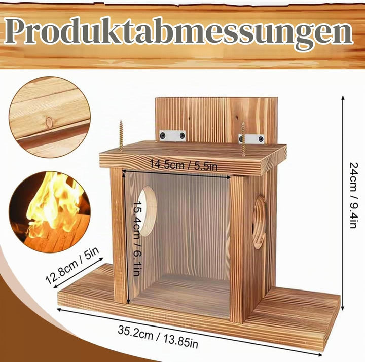 Eichhörnchen Futterhaus Wetterfest, Eichhörnchenhaus, Eichhörnchen Futterhaus aus Holz, Futterstatio