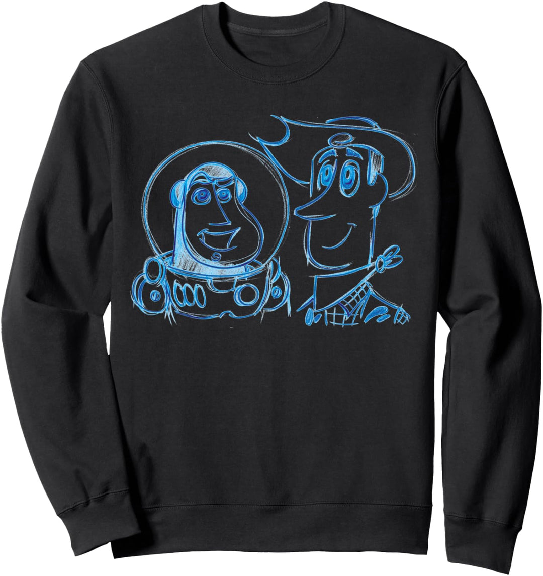Disney Pixar Toy Story Buzz & Woody Sketchy Sweatshirt