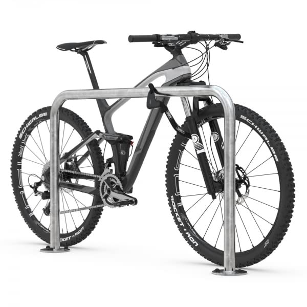 Fahrrad-Anlehnbügel 9100,L1000mm,Edelst,z.Ein