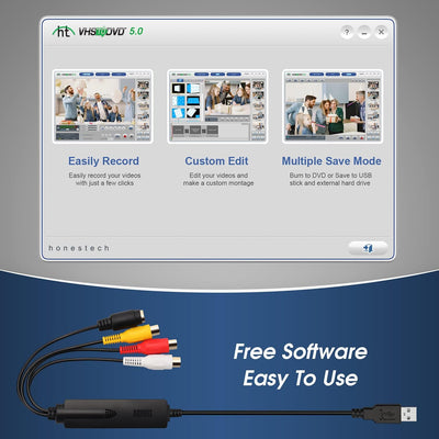 USB Video Grabber – August VGB350 Konverter mit Composite und S-Video Anschluss zum Digitalisieren v