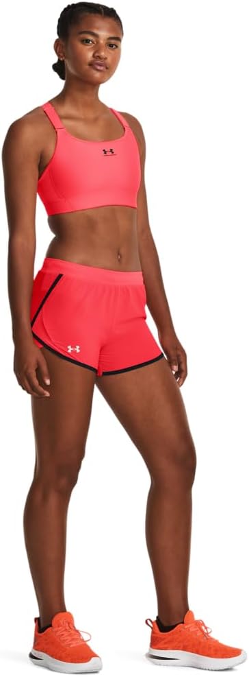 Under Armour Damen Kurze Hose Fly by 2.0 Laufshorts M-L Beta / Schwarz / Reflektierend, M-L Beta / S