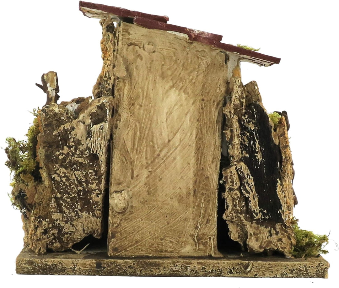 BERTONI Rustikales Haus aus Holz mit Doppeltreppe, Holz, Mehrfarbig, Einheitsgrösse