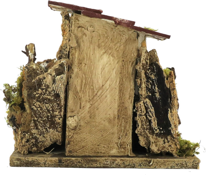 BERTONI Rustikales Haus aus Holz mit Doppeltreppe, Holz, Mehrfarbig, Einheitsgrösse