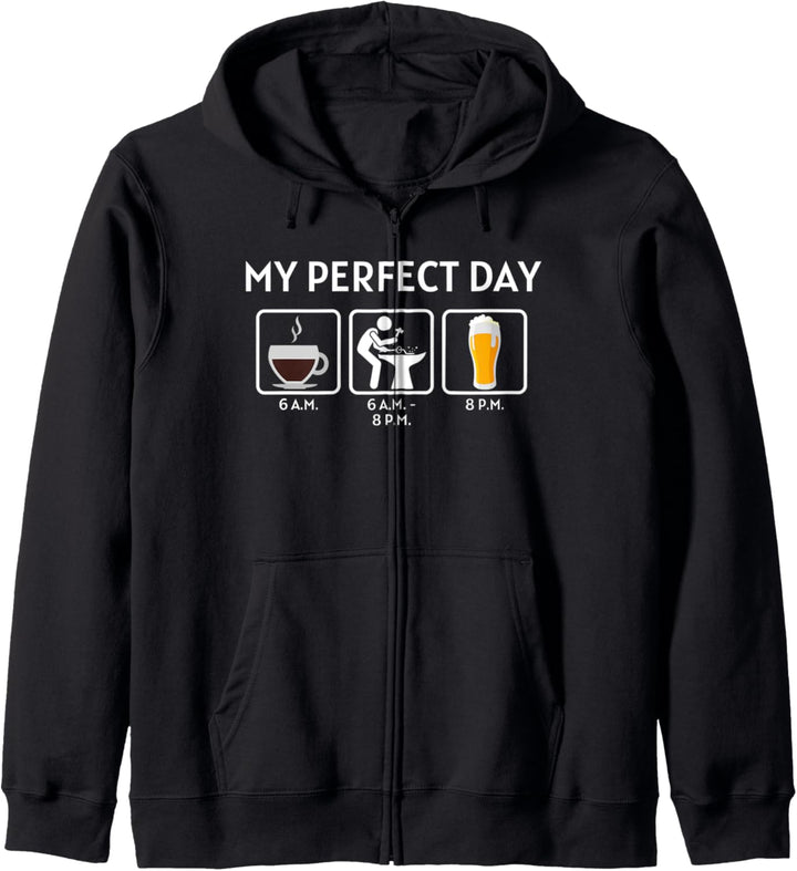 Mein Perfekter Tag - Lustiges Schmied Kapuzenjacke
