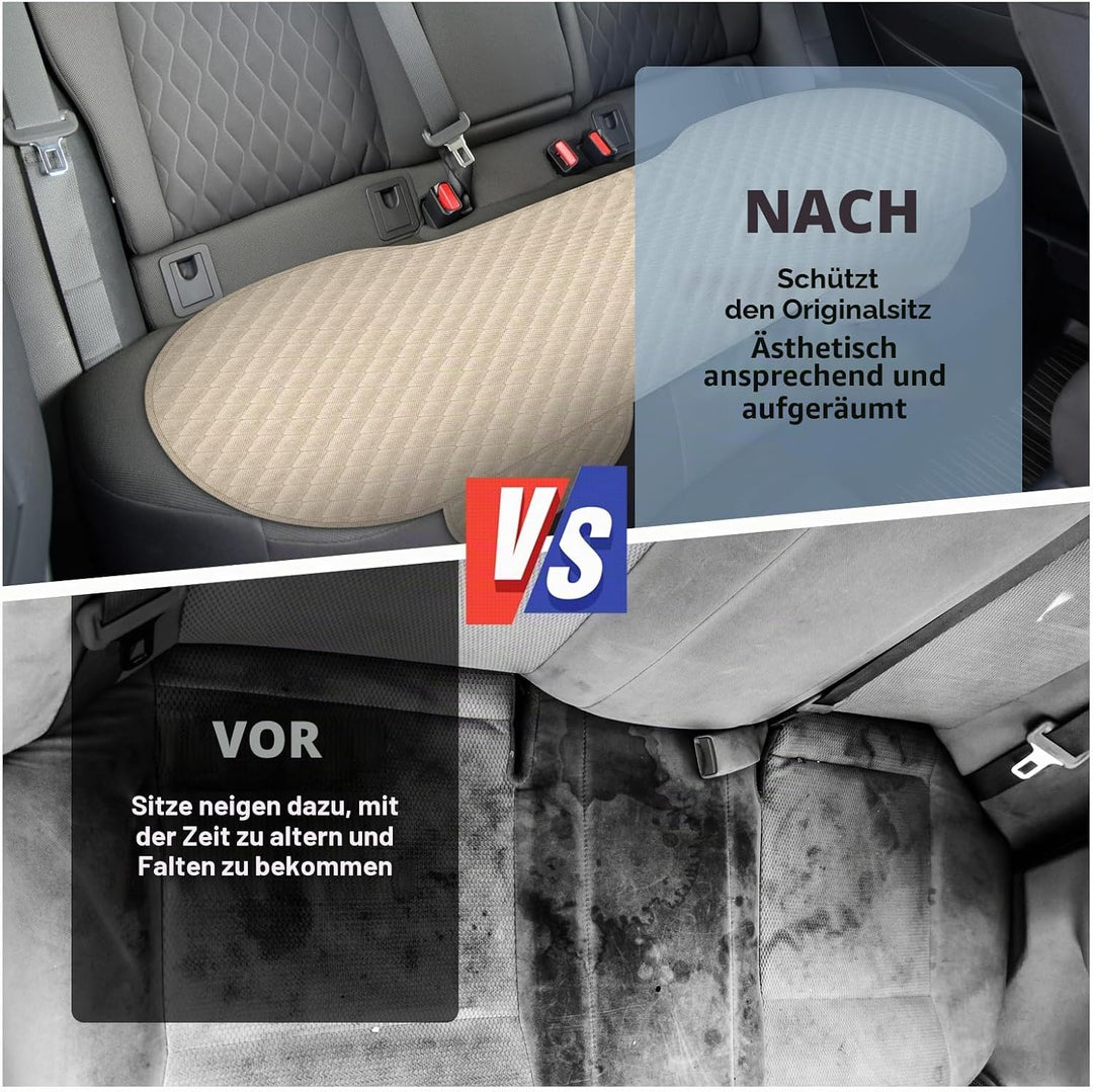 3 Stück Sitzauflage Auto,Leinen Autositzkissen,Anti Rutsch Auto Sitzauflagen,Weich &amp; Atmungsaktiv Au