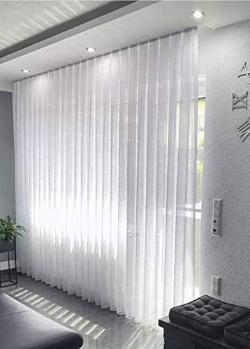 Fertiggardine weiss Store (Breite 100 cm Länge 220 cm), Breite 100 cm Länge 220 cm