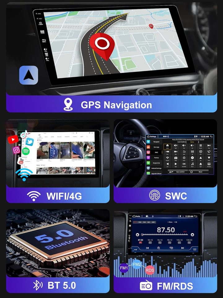 Doppel-DIN Android 12 Autoradio für Skoda Fabia 3 (2015–2019), DSP + Carplay, unterstützt DAB + WLAN