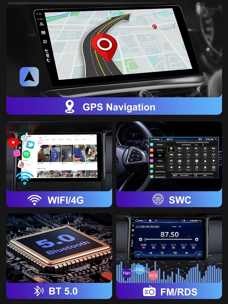 7 Zoll Doppel Din Android 12 Autoradio Passt Für Mercedes Benz E-Class W211 CLS Class W219 Kostenlos
