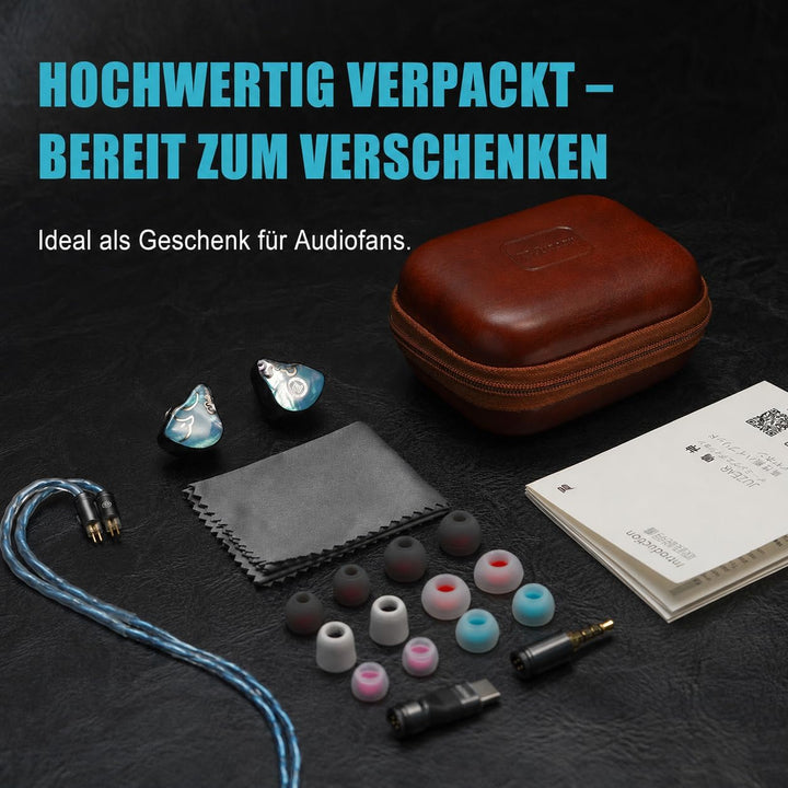 JUZEAR Defiant Game Fidelity Edition Gaming-IEM, 1DD+3BA, 3,5mm/USB-C | Klare Ortung, Kabelmikrofon