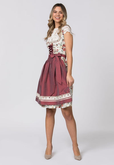 Stockerpoint Damen Dirndl Marie Kleid für besondere Anlässe 32 Rosenholz, 32 Rosenholz
