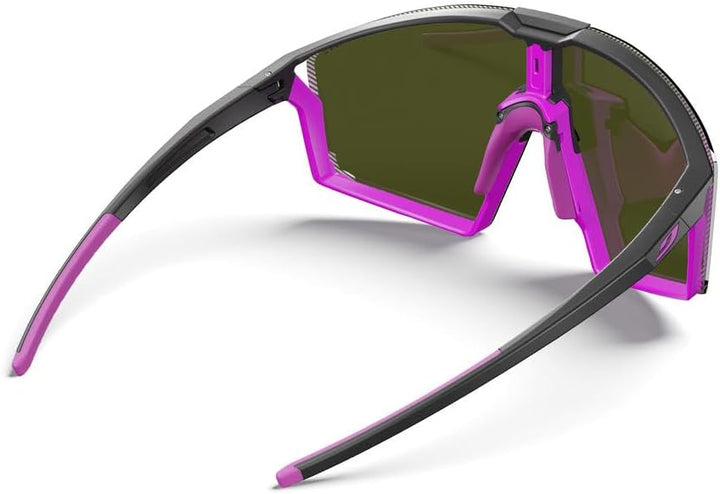 Julbo Unisex Edge Sunglasses Einheitsgrösse Matt Schwarz / Rosa, Einheitsgrösse Matt Schwarz / Rosa
