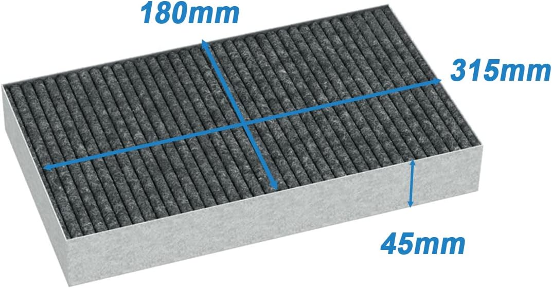 EVAYP / Aktivkohlefilter / Miele DKF 29, 11292130 für Küchenhauben, Dunstabzugshauben