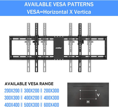 UNHO TV Wandhalterung Universal für 32-85 Zoll LCD LED OLED Plasma Fernseher Neigbar Ultraslim Ferns