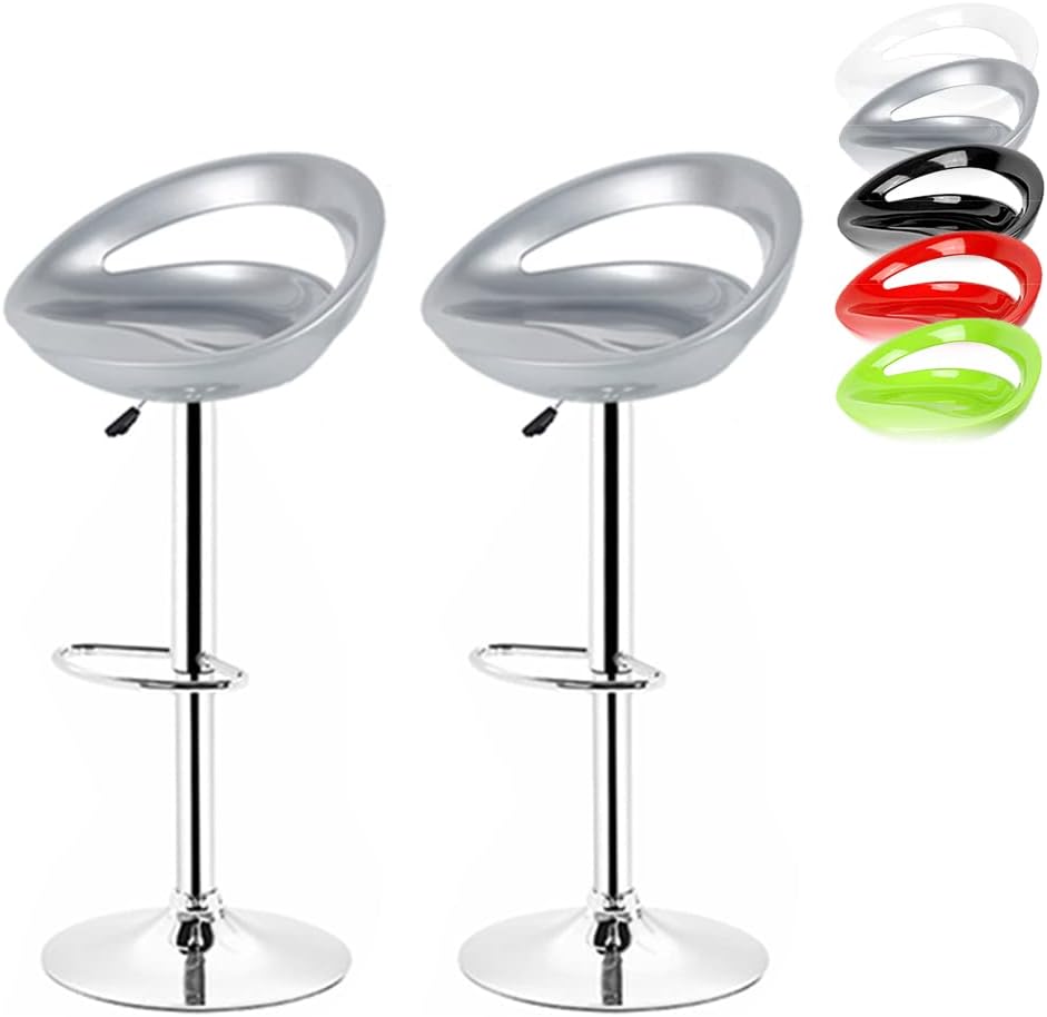 XDAILUYYDS Barhocker 2er Set aus ABS-Kunststoff, Minimalistische Leisure, Drehstuhl, Höhenverstellba