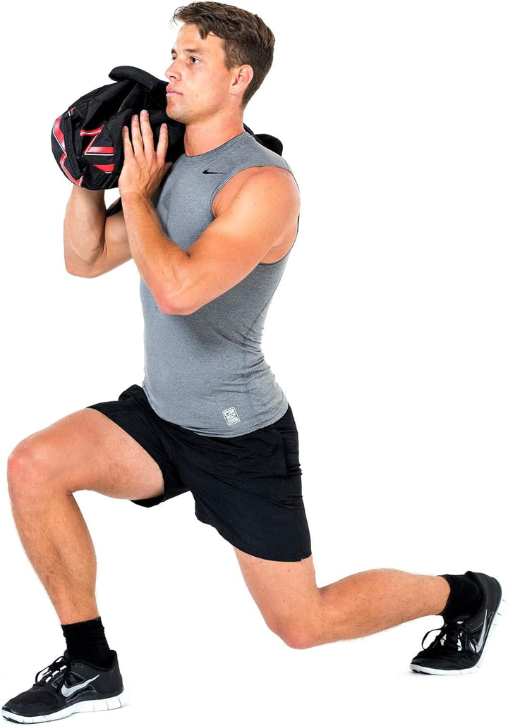 GYMBOX Professioneller Sandbag mit Poster Funktionelles Training 25kg/50kg flexibel befüllbare Gewic