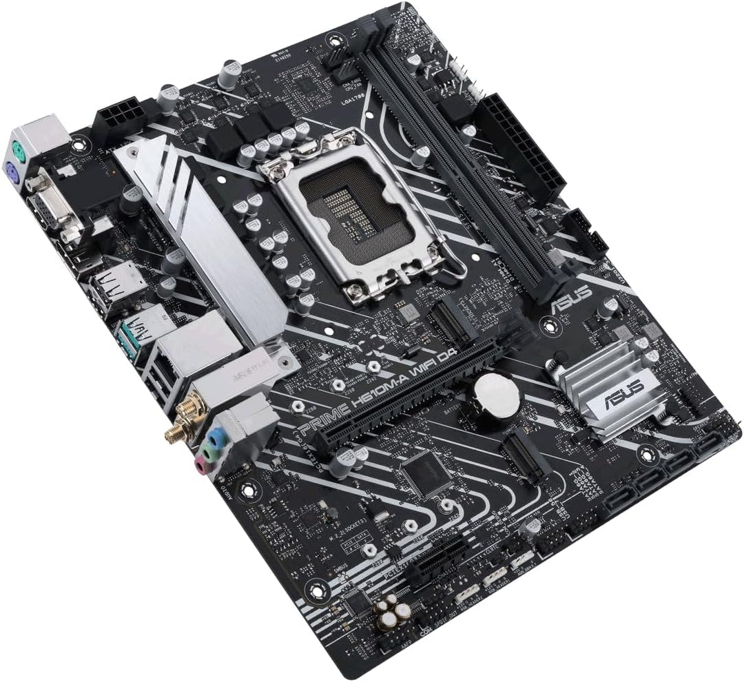 ASUS Prime H610M-A WiFi D4 Mainboard Sockel Intel LGA 1700 (Intel H610, mATX, WiFi 5, DDR4 Speicher,