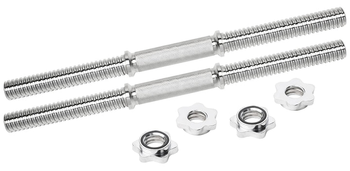 Bad Company Chrom Kurzhantelstange mit Gewinde-Auflageflächen inkl. Sternverschlüssen 30/31 mm I Kur