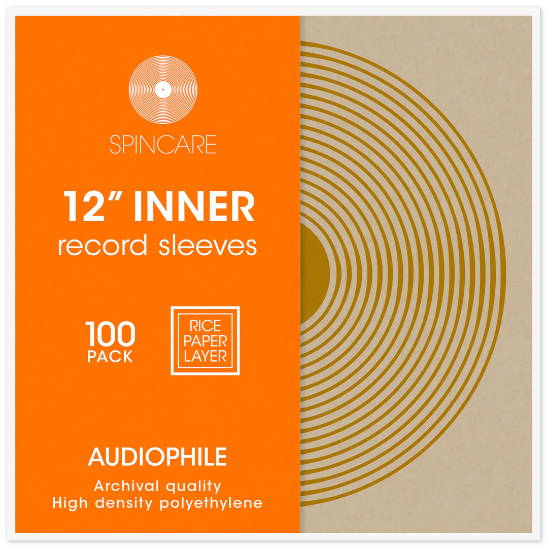 100x 12 Innenhüllen Für LP Schallplatten | Audiophile 12 Zoll Antistatische Gefüttert Vinyl Schutzhü