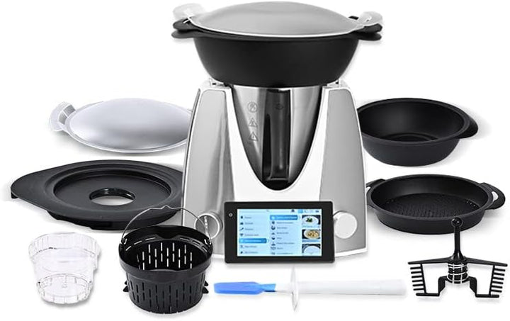 NewKern KE-7001, Mixer, Küchenmaschinen, Multifunktionaler Küchenroboter mit geführten Rezepten, 12