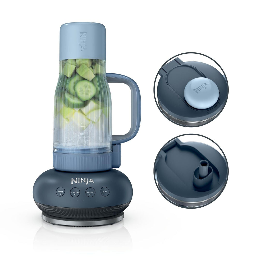 Ninja BlendBoss Mixer mit tragbarem Becher, Mixgerät mit abnehmbarem Reisebecher, 3 voreingestellte