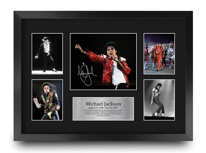 HWC Trading FR A3 Michael Jackson Musician Geschenke Gedruckt Signiert Autogramm Bild Für Musik Erin