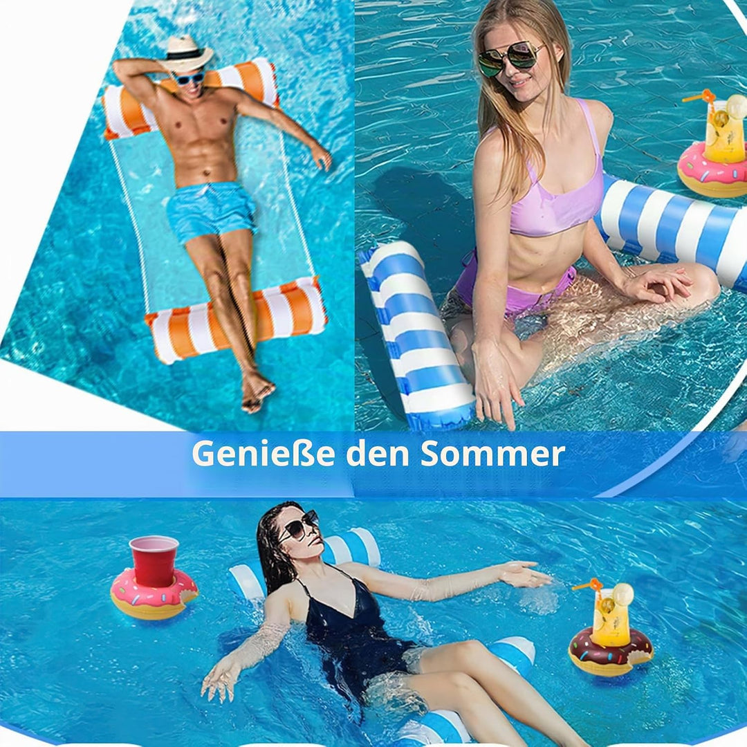 Luftmatratze Pool Aufblasbare Wasserhängematte Pool Aufblasbar Wasser Hängematte 4 In 1 Aufblasbare