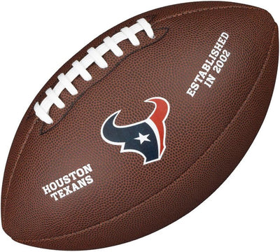 Wilson American Football NFL TEAM LOGO, Offizielle Grösse, Mischleder OFFICIAL Houston Texans, OFFIC