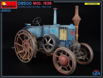 Mini Art 24001 1:24 Dt. Ackerschlepper D8500 Mod. 1938- originalgetreue Nachbildung, Modellbau, Plas