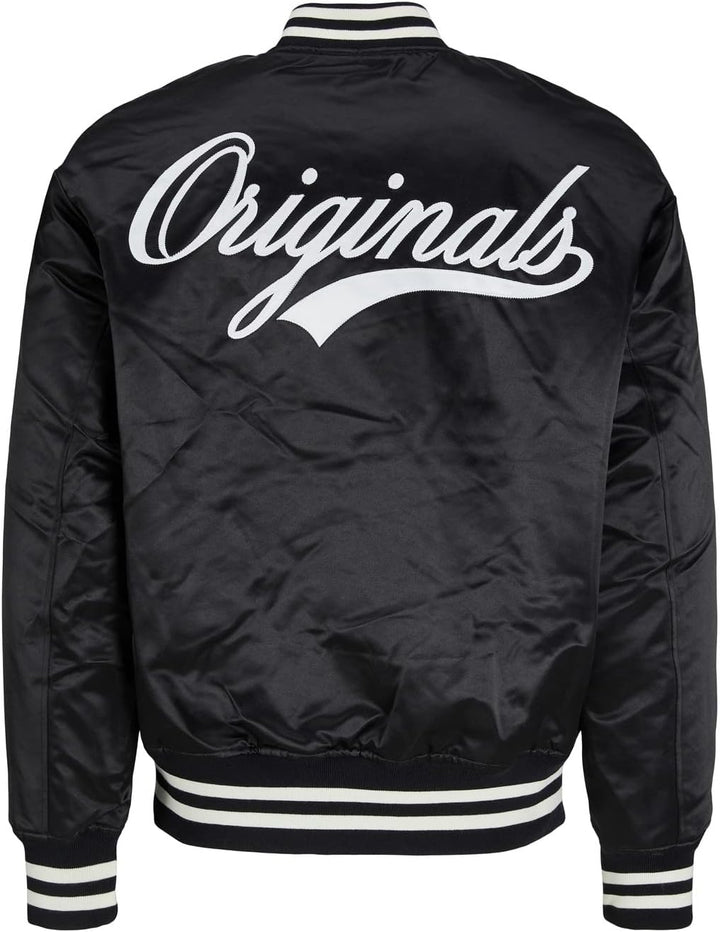 JACK & JONES Herren Jorstudio Bomber Bomberjacke, Schwarz