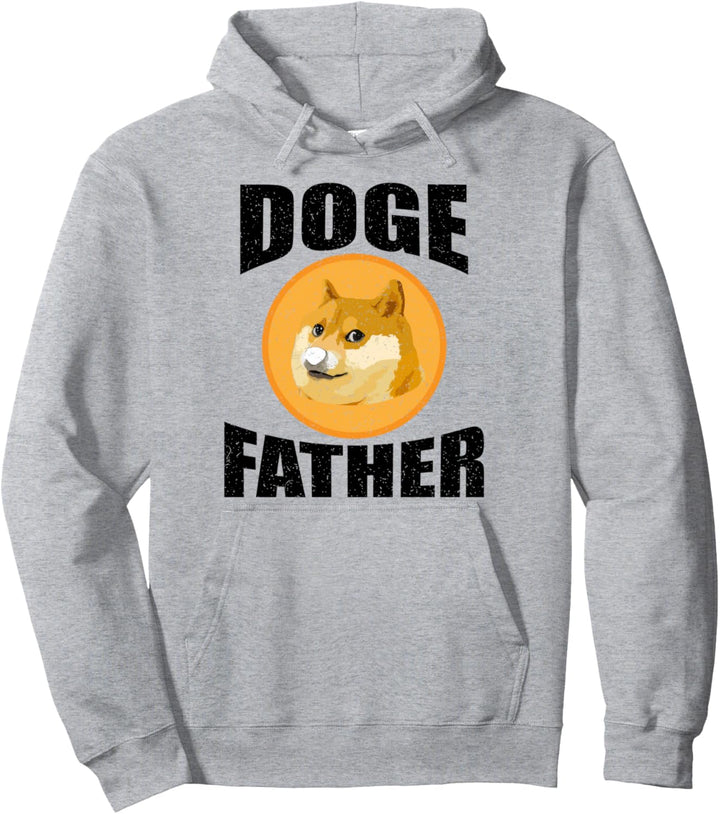 Dogefather Dogecoin Crypto Vintage Pullover Hoodie