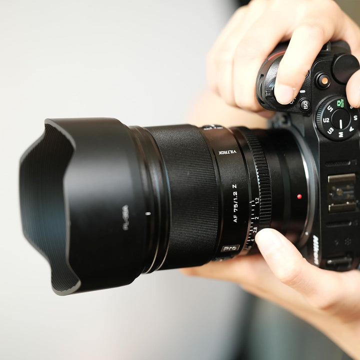VILTROX 75mm f/1.2 F1.2 PRO Autofokus Objektiv für Nikon Z-Mount Kamera, Ultra-Weitwinkel APS-C AF O