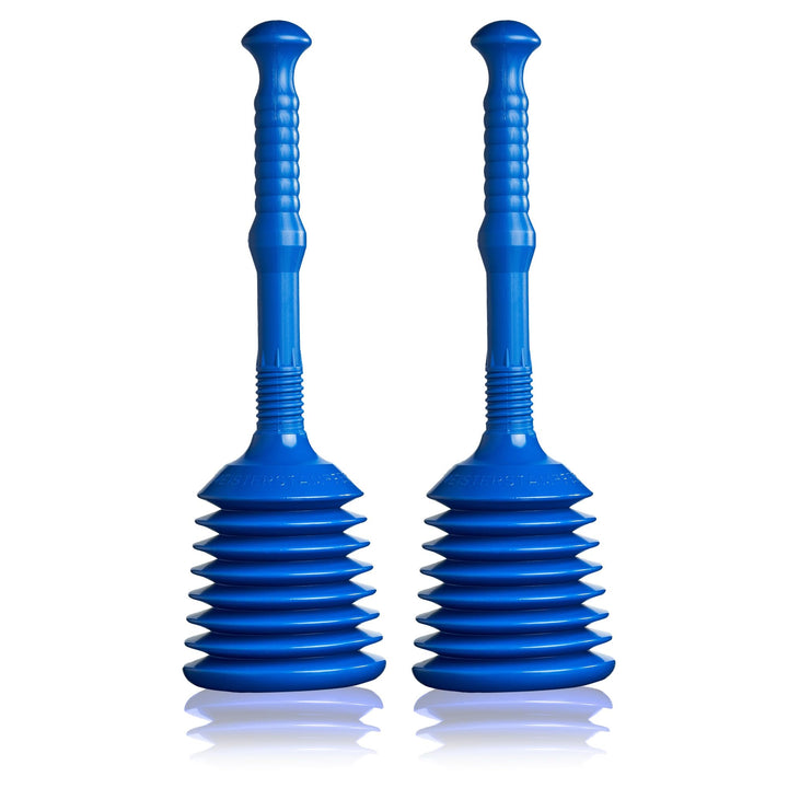 TURBO PRODUKTE Turbo Stampfer Blau - Pömpel rohrfrei - Saugglocke für Toilette, Waschbecken, Dusche