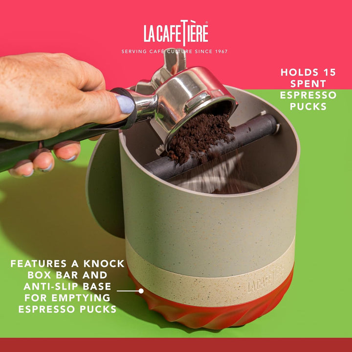 La Cafetière Renew Composter and Coffee Knockbox, 75ml Espresso Dump Bin für Kaffeesatz mit Abnehmba