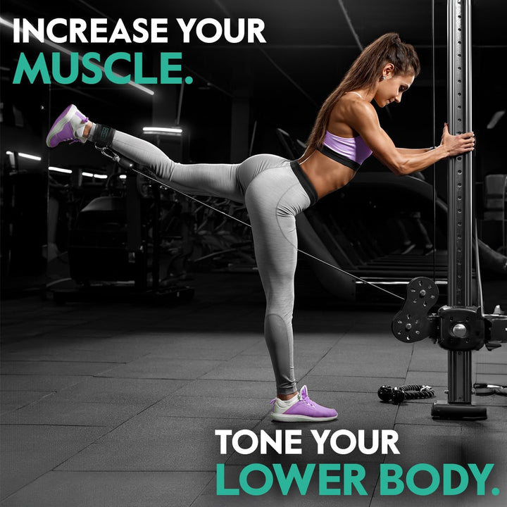 Fitgirl - Gepolsterte Fitnessknöchelriemchen tier Single, Tier &amp;