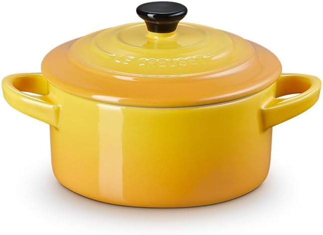 LE CREUSET Mini-Cocotte aus Steinzeug, 200 ml, 10 x 5 cm, Nectar, 71901106720100 Ofenrot, Ofenrot