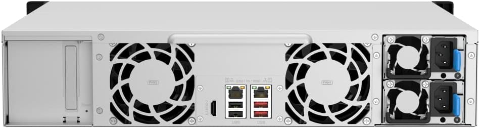 QNAP NAS TS-1264U-RP-8G 12bay 2HE (Quad-Core Rackmount-NAS mit Dual-Port 2,5GbE und PCIe-Erweiterung