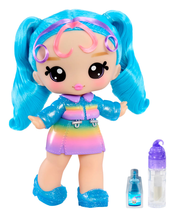 Yummiland Large Doll - Britney Boba – Enthält 1 Puppe, Duftenden Lipgloss zum Selbermachen, Anpassba